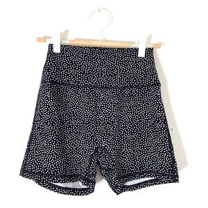 BuffBunny Black and White Bike Shorts